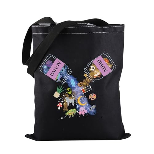 PWHAOO Autism & ADHD Neurodivergent Tote Bag