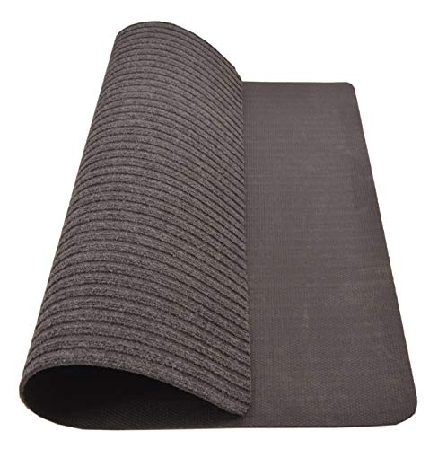 Stair Treads Collection Indoor Skid Slip Resistant Carpet Stair Tread Mat (Dark Grey, Matching Mat 30 in X 30 in)