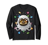 Hibou astronaute en forme d'oiseau dans l'espace Manche Longue