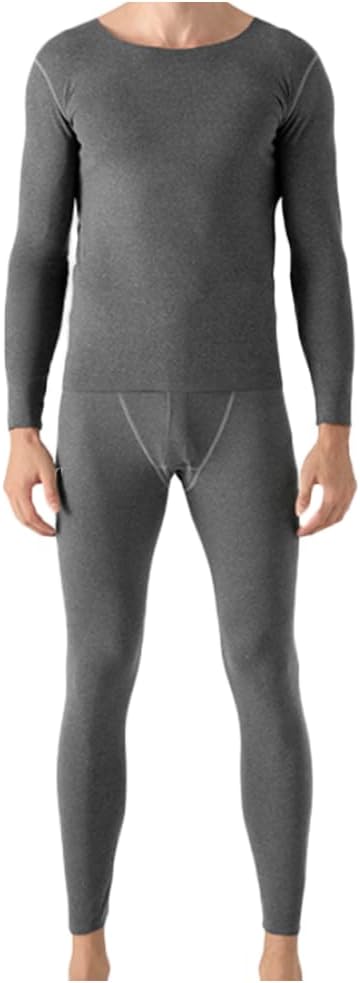 HSQSMWJ Men’s Thermal Underwear Ultra Soft Base Layer Long Johns Set Top and Bottom Winter Sports Suits S-3XL