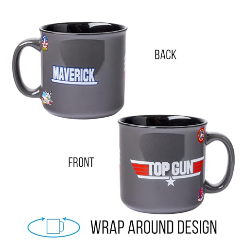 Silver Buffalo Top Gun Maverick Ceramic Camper Mug, 20 Ounces by Silver Buffalo - Used condition - Image 3