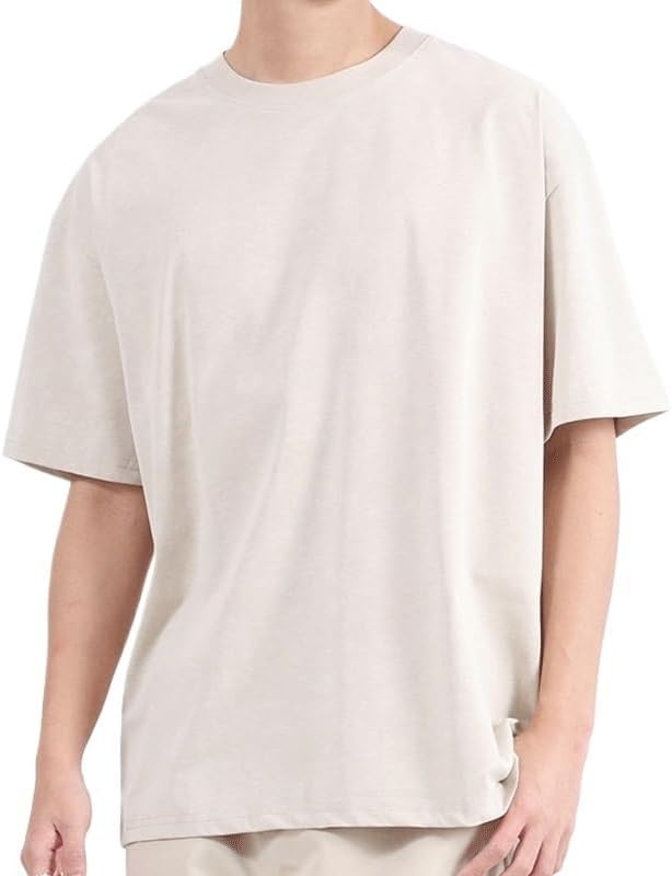 HBJWOV Retro Outdoor Sports Short Sleeves Fashion Cotton Round Neck Quick Dry T-Shirt Casual Breathable Loose Vest