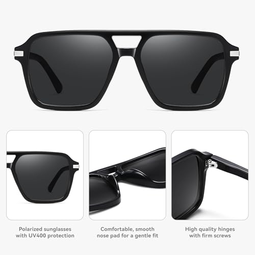 Image of HAOLOTA Polarized Sunglasses Men Women Designer Driving glasses Lightweight UV400 Protection