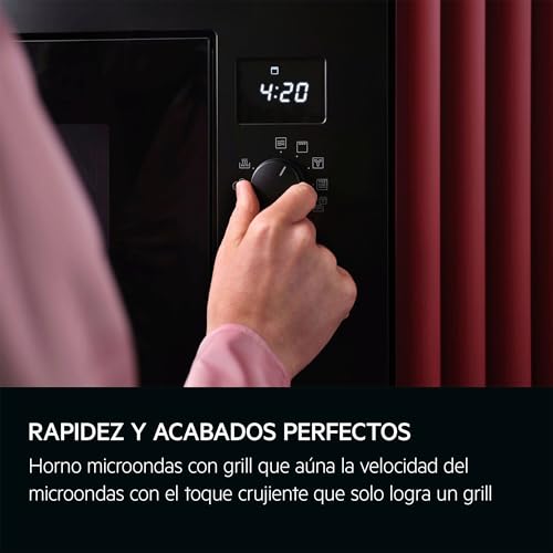 Horno Microondas Integrable 20 L AEG OS5MG20EB Digital con Grill 800W 5