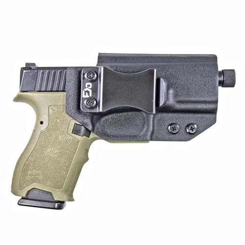 FDO Industries IWB Kydex Holster Compatible with PSA Dagger Compact Concealed Carry - Optics in USA (Black Sig P365 X-Macro)