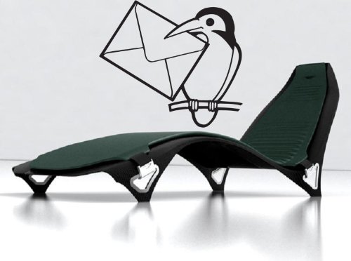 Bird and Letter Funny Kids Children Postman Post Office Mural Wall Art Decor Vinyl Sticker z076