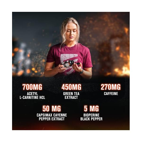 Burn-XT Clinically Studied Fat Burner & Weight Loss Supplement - Appetite Suppressant & Energy Booster - Fat Burning Acetyl L-Carnitine, Green Tea Extract, & More - 60 Natural Diet Pills