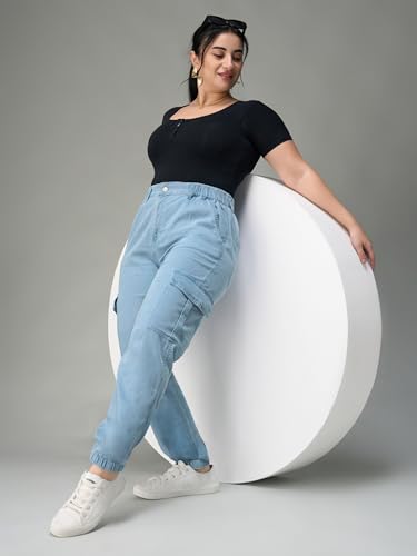 Image of Miss Chase A+ Women's Bootcut High Rise Regular-Length Stretchable Denim Shaping Jeans