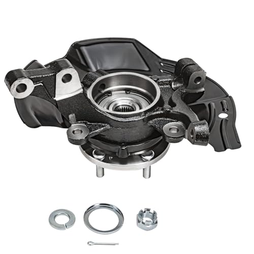 Image of Detroit Axle - 2.4L Front Left Steering Knuckle for 2011 Kia Optima, Driver Side Steering Knuckle & Wheel Bearing Hub Assembly Replacement