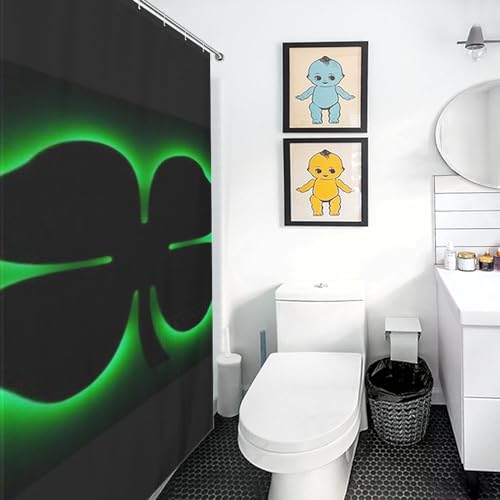 Rideau de douche trèfle à quatre feuilles 152x183 cm en polyester imperméable - 3