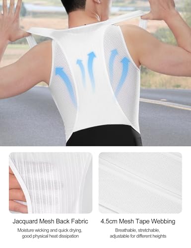 INBIKE Calça de ciclismo masculina, acolchoada em 3D, respirável, para bicicleta de estrada, meia-ca