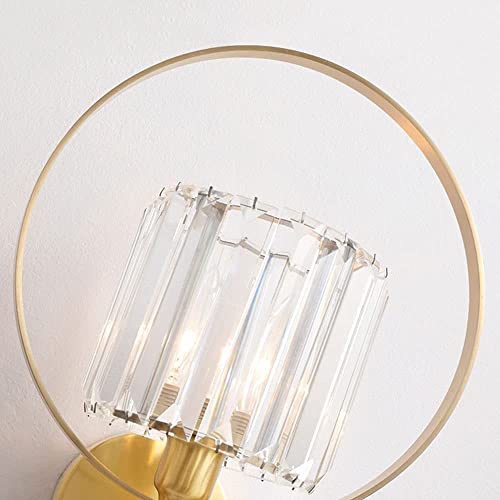 Lámpara de pared de cobre para iluminar y decorar dormitorios de forma simple 7