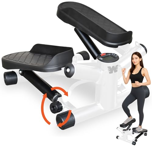 YouTen（ユーテン） ステッパー 有酸素運動 用 ひねり運動 ミニステッパー ダイエットマシーン ダイエット器具 シェイプアップ 踏み台昇降 2WAY 負荷調節 ツイストステッパー フィットネス ダイエット 健康器具 静音 足踏み ダイエットマシン ウォーキングマシン (C:負荷調節ステッパー(ホワイト）) (A:負荷調節ステッパー(ホワイト）)の商品画像（Amazon）