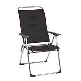 klappstuhl aluminium gartenstuhl Schnelles Aufklappen und bequemes Sitzen durch hohe, ergonomische Rückenlehne mit Lendenwirbelstützen, ergonomisch geformte Armlehnen und sehr angenehmen Air Comfort Bezug
