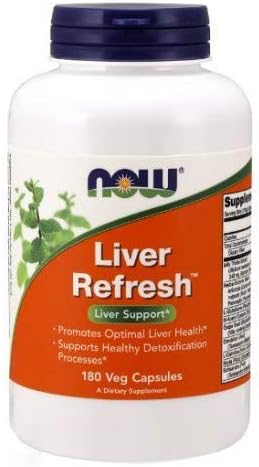 NOW Foods Liver Refresh Veg Capsules,180 Capsules (Pack of 2)