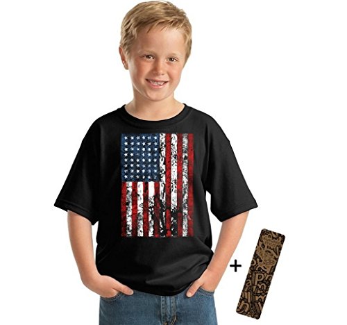 Awkward Styles Youth American Flag Distressed T-Shirt Kids 4th July Shirt