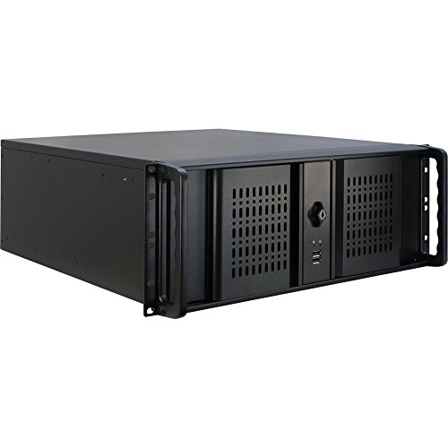 Inter-Tech 4U-4098-S Boîtier Serveur Rack 4U Noir pour Stockage Informatique