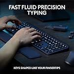 Logitech MX Keys S Combo - Performance Wireless Keyboard and Mouse with Palm Rest, Customizable Illumination, Fast Scrolling, Bluetooth, USB C, for Windows, Linux, Chrome, Mac - Image 3