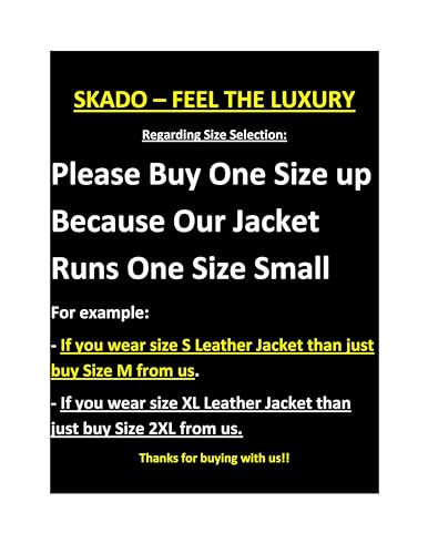 Image of SKADO Genuine Leather Jacket Men Real Leather Jacket Biker Soft Lambskin SlimFit