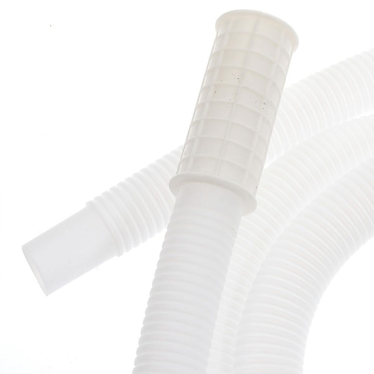 Mobestech Manguera de Drenaje para Aire Acondicionado con Abrazadera, Tubo Blanco de PE y Abs Resistente Exterior, Seguro y Duradero para Exteriores