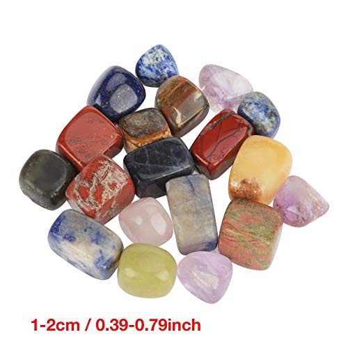 Reiki Balance Meditation Sieradenset van 100 g getrommeld gepolijst natuurlijk kwarts kristal stenen gemengde kleur - Image 8