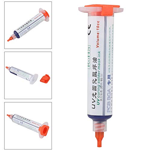 Image of Solder Mask Ink, PCB Curing Solder Mask Ink PCB Solder Resist Ink for Phone Repairing Accessory(Blue)