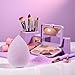 6PCS Mini Makeup Sponge, Black Small Beauty Sponge Blender Set for Foundation, Powder, Concealer Highlight,and Eye Shadow (Purple)