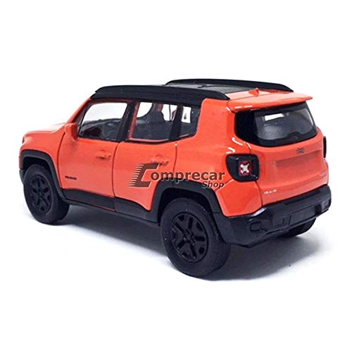 Jeep Renegade Trailhawk Pull Back 1/32 Welly Laranja