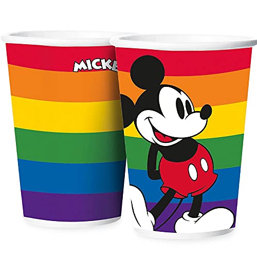 COPO PAPEL 180 ml DISNEY ARCO-IRIS 12 un.