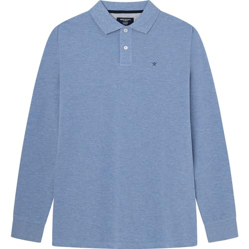 Polo Homme Hackett London Classic Fit Logo Ls en coton haut de gamme