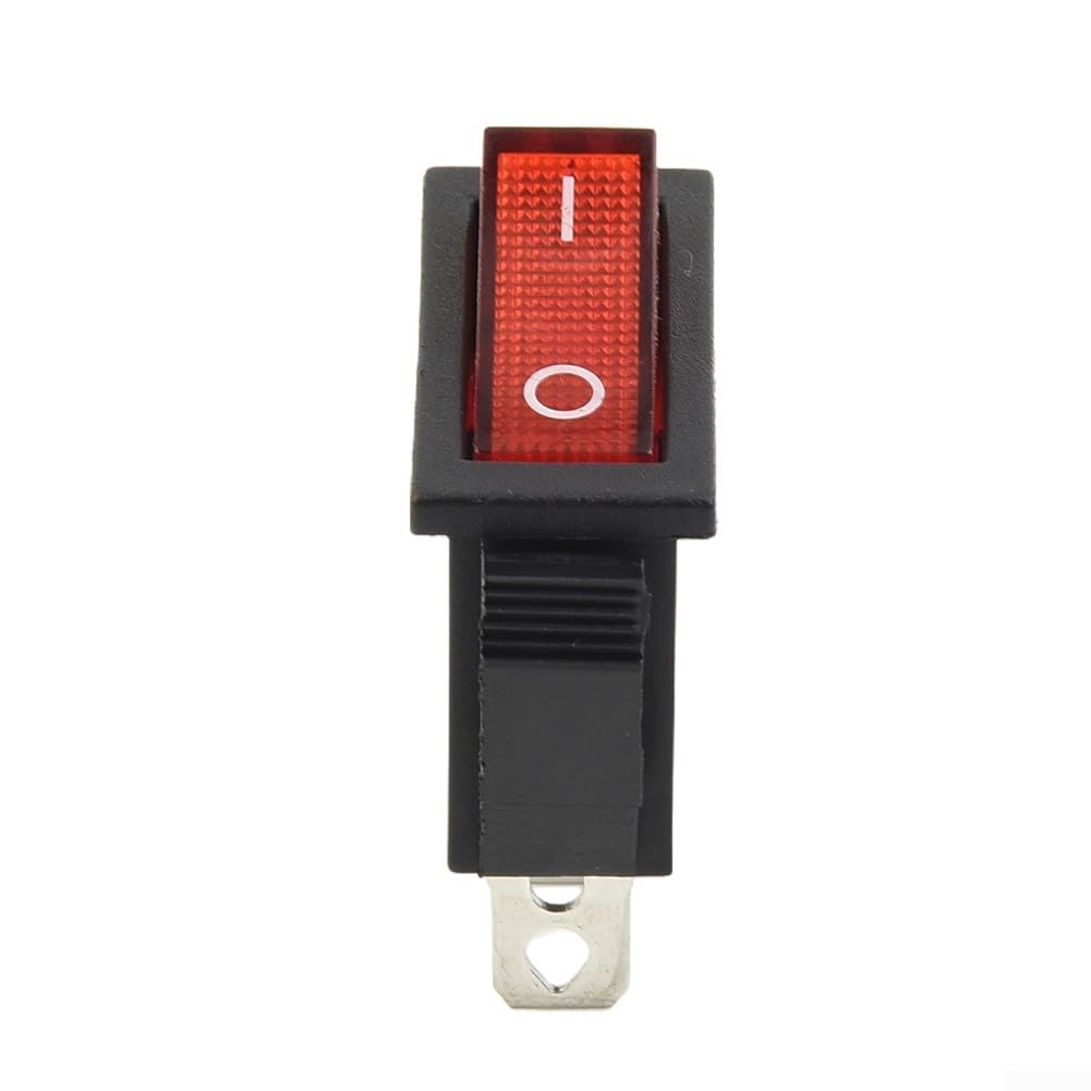 Interruttore a bilanciere 15A 250V 20A 125V ROSSO ON-OFF-ON 3 pin, tipo sottile a scatto con terminali a pressione per elettrodomestici