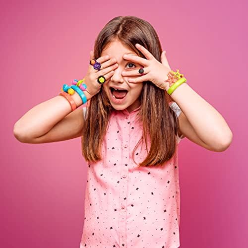 B. Toys BX1373Z Pop Arty 150pc Snap Beads-DIY Jewelry Kit for Kids, Multicolor, 150 pc Set