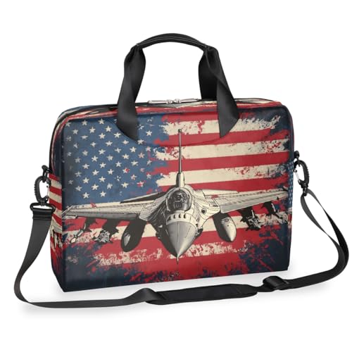 Maletín para laptop 15.6-16 pulg con estampado bandera USA miniatura 1