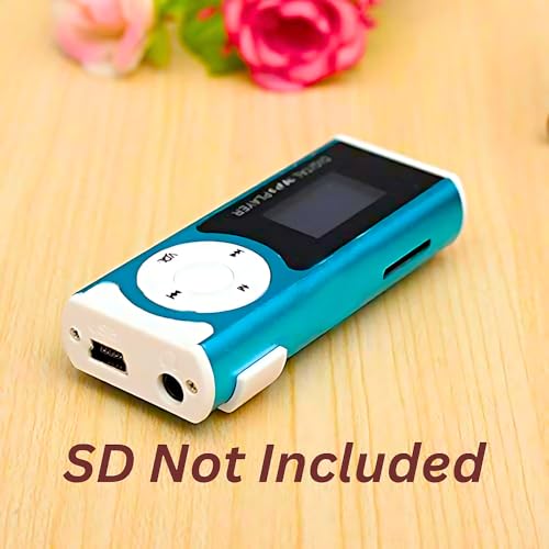 Image of New Portable Mini mp3 Player Clip Design Digital LED Light MP3 Player Music Player with TF Card Slot Screen Without SD Card (Blue)