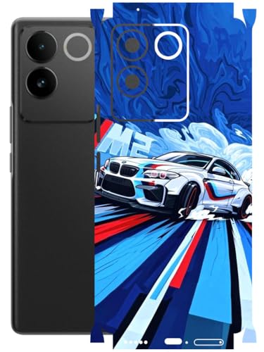 Image of AtOdds - Full Body Back Screen Guard Protector Film - Lamination Wrap Skin Sticker Compatible with IQOO Z7 PRO (5G) | Scratchproof Matte Finish (BWM)