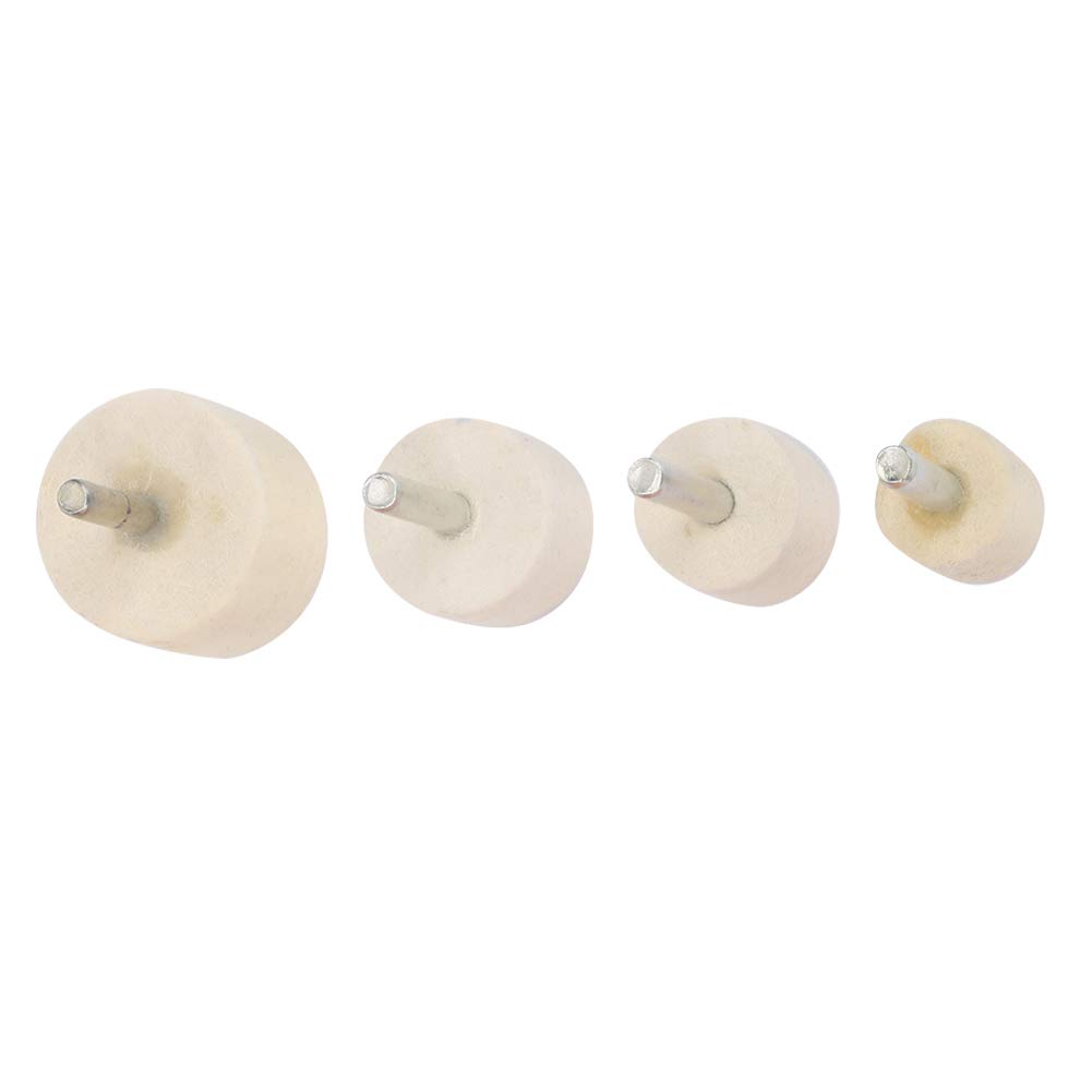 5 Set Polvere per Lucidatura All'ossido di Cerio + 4 Pezzi Ruote per Lucidatura in Feltro di Lana Kit per Lucidatura in Feltro per Intaglio del Legno Scultura in Giada