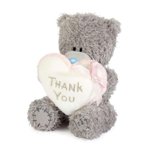 Me To You Tatty Teddy Plush 10cm-High Thank You Bear - Official Collection, Grey - Image 2