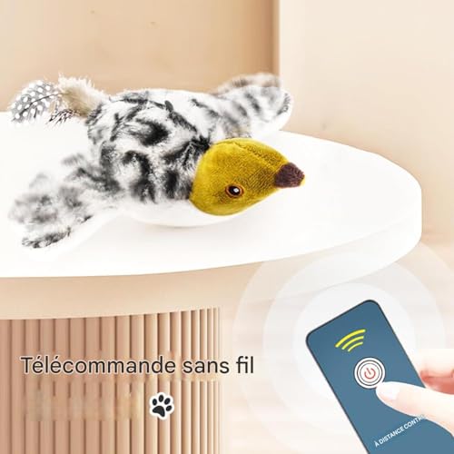 Oiseau volant électrique pour chat - La solution contre le manque d'exercice intérieur - 6