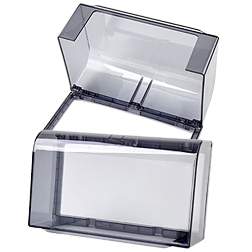 Housoutil 2Pcs Weatherproof Outlet Cover Transparent Type Socket Protective Box Punch Design Splash and Dust for Outdoor Use Modern Plug Protectors