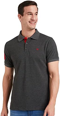 Deniklo Men's Solid Regular fit Polo Shirt