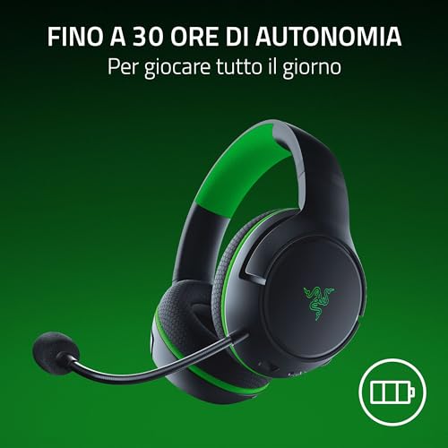 Kaira HyperSpeed - Cuffie da gioco wireless multipiattaforma per Xbox (HyperSpeed Wireless, Driver TriForce da 50 mm, Microfono cardioide HyperClear) Nero - Cuffia gaming - Immagine 6