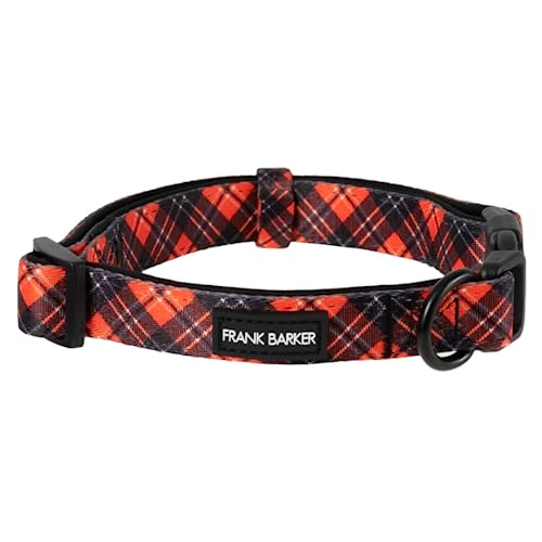 Large Adjustable Tartan Patterned Dog Collar, Splosh Frank Barker 1pcs Dog Collars, Polyester Dog Accessories