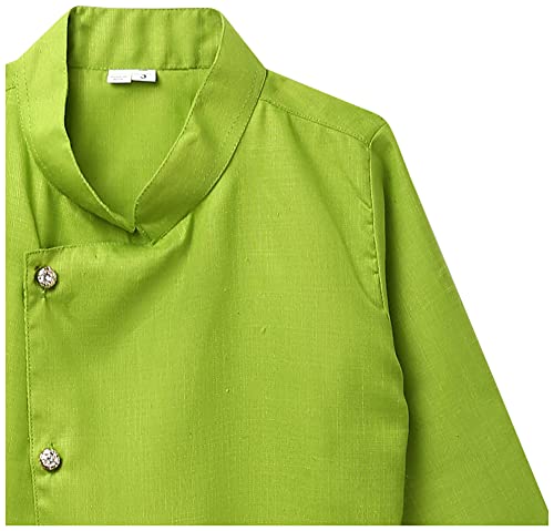 Image of Little Mafia By Aarika Boy's Regular Tunic Shirt (KP LC-01 Green 5)