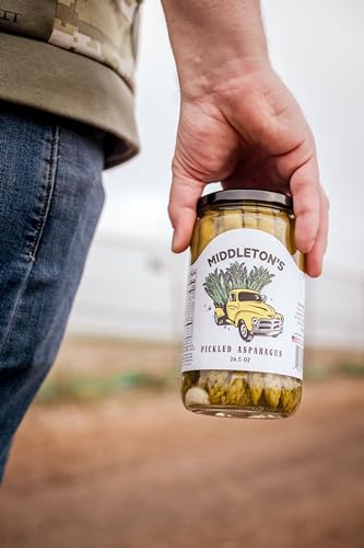 Middleton Farms Pickled Asparagus Variety Pack - Farm Direct Purple, Green & Spicy Asparagus Pickled in a Jar, Set of 3 - Made in USA, Farm to Table Freshness, 26.5 Ounces Each (Regular Green, 26.5 Fl Oz (Pack of 3)) - Thumbnail 5