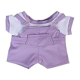 niannyyhouse 10cm 15cm 20cm Plush Doll Clothes T-Shirt Strap Pants Strap Skirt Soft Stuffed Plush Toy Dress Up Accessories (a7, 10cm)