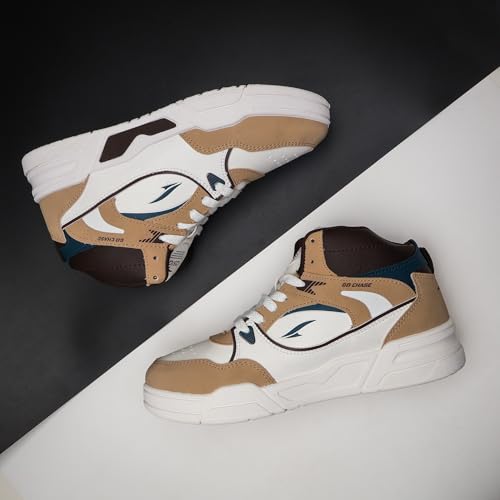 Image of ASIAN Tango-11 Men's High Top Sneakers | Stylish & Lightweight Lace-Up Shoes | Cushioned Sports Sneakers for Men | Ideal for Casual, Daily Use & Travel