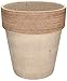 KOTARBAU® Ton-Blumentopf Übertopf ⌀ 28 cm Keramik Terrakotta Frostbeständig Geriffelter Rand Coffee