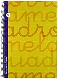 Modelo - 7FTE004N Lamela 7FTE004N - Cuaderno con espiral, tipo folio, color amarillo