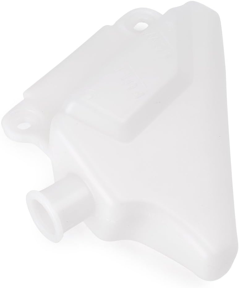 Mallofusa Motorcycle Radiator Water Coolant Reservoir Overflow Tank Replacement Compatible for Yamaha YZF-R1 2007-2008 White