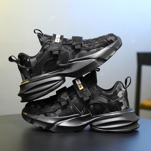 Boys Athletic Sneakers Camouflage Double Buckle Strap Low Top Athletic Running Shoes Hiking Walking Sports Shoes4
